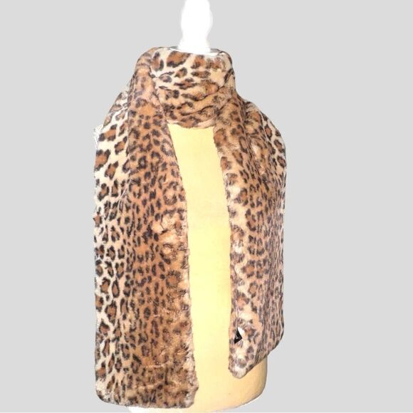 Lane Bryant adorable cheetah print faux fur scarf! New - Picture 7 of 10